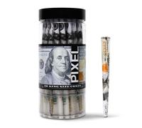 100 Dollar Pre-Rolled Cones - 50 Pack King Size with Tips & Packing Sticks | Hundred Dollar Bill Rolling Papers - Benjamin-Inspired