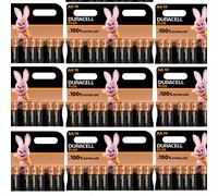 100 DURACELL Plus AA MN1500 LR6 Batteries 1.5V ALKALINE Stilo/Mignon 10 x 10 PKS