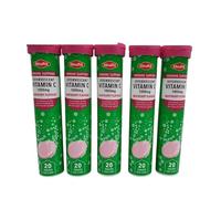 100 Effervescent Tablets Vitamin C 1000mg Raspberry High Strength Immune Support