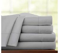 100% EGYPTIAN COTTON 300 THREAD COUNT HOTEL QUALITY EXTRA DEEP 10" FITTED SHEET (King, Grey)