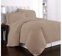 100% Egyptian Cotton 400 Thread Count Extra Deep 16'' (40cms) Fitted Bed Sheet, By Viceroybedding (Single, Biscuit)