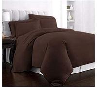 100% Egyptian Cotton 400 Thread Count Extra Deep 16'' (40cms) Fitted Bed Sheet, By Viceroybedding (Single, Chocolate Brown)