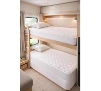 100% Egyptian Cotton Bunk Bed Quilted Mattress Protector Small Single - Extra Deep 40cm - Ideal for Bunk Beds, Caravans & Kids Beds