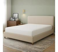 100% Egyptian Cotton Fitted Sheet 400 Thread Count Extra Deep 30cm Soft Sateen Weave 5 Star Hotel Quality & Wrinkle-Resistant Bottom Fitted Sheet (White, Double)