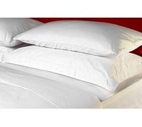 100% Egyptian Cotton King Size Duvet Cover Set- White by Luxury Home Linens