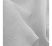 100% Egyptian Cotton Plain Soft Muslin Cheesecloth Fabric Lightweight Dress Making Material | 60" - 150 cm Wide (per Half Metre, White)