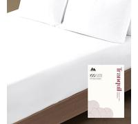 100% Egyptian Cotton Sateen Weave 800 Thread Count Queen Fitted Sheet with Elastic All Around - Fits Mattress Upto 18 inches White