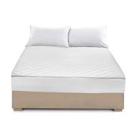 100% Egyptian Cotton Satin Look Like Mattress Protector - Hotel Quality Quilted Cover Extra Deep 30cm Skirt - Anti-Allergy Bed Fitted Topper - Breathable Mattress Pad (Small Double (120cm X 190cm))