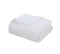 100% Egyptian Cotton Waffle Weave Throw Blanket for Bed Couch Sofa Home Decor, Soft Lightweight Bed & Couch Blanket for All Seasons (White - King Size - 104 * 90")
