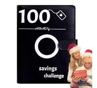 100 Envelope Challenge Binder, A5 Savings Challenge Kit with Planner Folder Case - Budget Binder, Money for Cash, 100 Day Challenge Money Saving Folder for Cash, Receipts, Bills