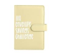 100 Envelope Challenge Binder - Budget Binder Money Saving Wallet, Savings Binder, A5 Budget Book, Money Organizer for Cash Bills Coupon Card, Cash Stuffing Wallet for Budgeting and Saving Money