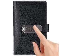 100 Envelope Challenge Binder - Money Saving Gift for Couples & Adults, Secure Locked Budget Planner, Large Capacity Bill Pockets, Waterproof PU Material, 100-Day Financial Goal Tracker for Home