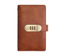 100 Envelope Challenge Binder,PU Envelope Saving Money Challenge Binder Password Lock Notebook,Reusable Budget Saving Book Banknote Collection Booklet Successfully Reach Your Savings Goals