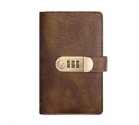 100 Envelope Challenge Binder,PU Envelope Saving Money Challenge Binder Password Lock Notebook,Reusable Budget Saving Book Banknote Collection Booklet Successfully Reach Your Savings Goals