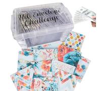 100 Envelope Challenge Box Set, 100 Envelopes Money Saving Challenge Binder, Easy and Fun Way to Save $5,050 in 100 Days, for Budgeting Planner and Saving Money