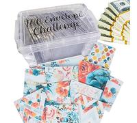 100 Envelope Challenge Box Set,Money Saving Envelopes Challenge Kit,Easy and Way to Save $5,050,Envelope Savings Challenge, Money Box & Money Envelopes Set