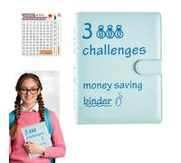 100 Envelope Challenge Folders - Leather Money Envelopes | Loose Leaf Notebook for Budget Planning, Travel Journal, Office, Christmas