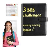 100 Envelope Challenge Folders - Leather Money Envelopes | Loose Leaf Notebook for Budget Planning, Travel Journal, Office, Christmas