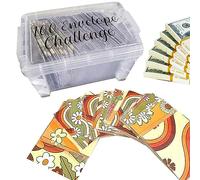 100 Envelope Challenge Kit - Money Challenge Storage Box - Money Saving Envelopes for Budgeting and Saving Money Fukamou