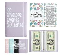100 Envelope Challenge To Save Binder, Budget Binder, 2026 Saving Challenge Book, Money Organizer, Budget Planner Book, Savings Challenge Planner, Monthly Budget Planner- Purple