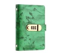 100 Envelope Savings Challenge Book Cash Management Book with Lock | Expense Tracker Notebook for Freelancers Graduates Students Couples Adults Home Office Apartment Travel Vacation (Green)