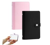 100 Envelope Savings Challenge Book,Money Saving Wallet, Cash Budget Planner A5 Binder,for Money Documents Ticket Collection,Easy and Fun Way to Save $5,050 (2, P+B)