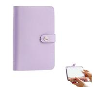 100 Envelope Savings Challenge Book,Money Saving Wallet, Cash Budget Planner A5 Binder,for Money Documents Ticket Collection,Easy and Fun Way to Save $5,050 (1, Purple)