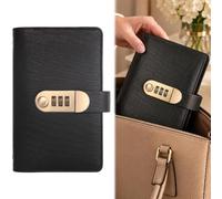 100 Envelope Savings Challenge Book,PU Leather Cash Savings Binder | Cash Stuffing Binder,3 Digit Combination Lock,100 Transparent, Portable Banknote Collection Book for Cash Gifts