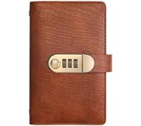 100 Envelope Savings Challenge Book with Password Lock for Privacy, Money Saving Challenge Planner, Cash Stuffing Budget Binder for Home Finance (Light Brown)
