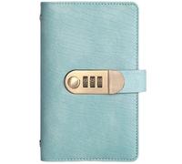 100 Envelope Savings Challenge Book with Password Lock for Privacy, Money Saving Challenge Planner, Cash Stuffing Budget Binder for Home Finance (Blue)