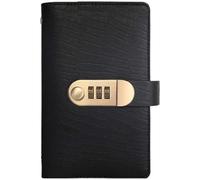 100 Envelope Savings Challenge Book with Password Lock for Privacy, Money Saving Challenge Planner, Cash Stuffing Budget Binder for Home Finance (Black)