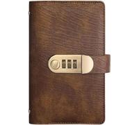 100 Envelope Savings Challenge Book with Password Lock for Privacy, Money Saving Challenge Planner, Cash Stuffing Budget Binder for Home Finance (deep Brown)