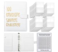 100 Envelopes, Money Saving Book, 100 Day Challenge Money Saving Book, Easy and Fun Way to Save Money with Envelopes for Budgeting Planner and Saving