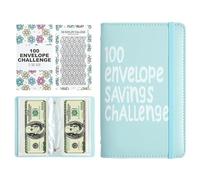 100 Envelopes Money Saving Challenge - 100 Savings Challenge Book Budget Tracker Tool | Expense Tracking Income Management Tool for Budgeting Low Buy Goals Retirement Planning Home Use