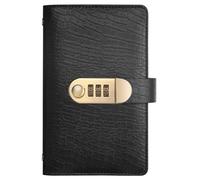 100 Envelopes Money Saving Challenge, 7x4.3 Inch PU Money Saving Book with Coded Lock 100 Envelope Challenge in Fun & Motivating Way, Book for Cash