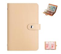 100 Envelopes Money Saving Challenge - A6 Cash Saving Wallet with Notebook & Binder, Reusable PU Leather Budget Organizer for £1000 Savings Goal, Expense Tracker & Financial Planner (Coffee)