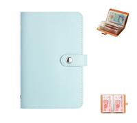 100 Envelopes Money Saving Challenge - A6 Cash Saving Wallet with Notebook & Binder, Reusable PU Leather Budget Organizer for £1000 Savings Goal, Expense Tracker & Financial Planner (Blue)