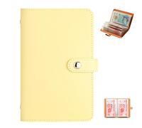 100 Envelopes Money Saving Challenge - A6 Cash Saving Wallet with Notebook & Binder, Reusable PU Leather Budget Organizer for £1000 Savings Goal, Expense Tracker & Financial Planner (Yellow)