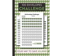 100 Envelopes Money Saving Challenge Book: 100 Day Envelope Challenge Tracker Journal to Help Save Up to £5,050!
