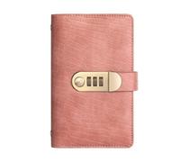 100 Envelopes Money Saving Challenge Book with Password Lock,7"×4.2" Savings Challenges Book Budget Planner with Cash Envelopes (Pink)