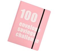 100 Envelopes Money Saving Challenge, Money Saving Book, Cash Folder Organizer for Income Tracking Budgeting Management Low Buy Urgency Fund, Fun Easy Cash Planner for All Ages