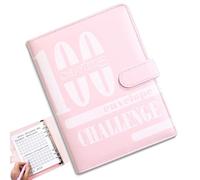 100 Envelopes Money Saving Challenge, Money Saving Wallet with Pen Slot, Flexible Savings Challenge Goals, Cash Folder Organizer, Organized Budget Binder with Tracker for Budgeting Planner