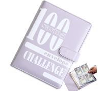 100 Envelopes Money Saving Challenge, Money Saving Wallet with Pen Slot, Flexible Savings Challenge Goals, Cash Folder Organizer, Organized Budget Binder with Tracker for Budgeting Planner