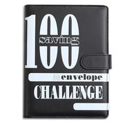 100 Envelopes Money Saving Challenge, Money Saving Wallet with Pen Slot, Flexible Savings Challenge Goals, Cash Folder Organizer, Organized Budget Binder with Tracker for Budgeting Planner