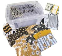100 Envelopes Money Saving Challenge Waterproof Money Box Cash Budgeting