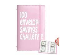 100 Envelopes Saving Challenge, 100 Days Tracker Planner Easy and Fun To Save 5050 Dollars, Savings 100 Envelope Challenge Budget with Cash Envelopes, Money Organizer and Financial Planne