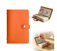 100 Envelopes Saving Challenge, 2026 Money Saving Wallets with 50 Pages and a Total of 100 can be Placed, Saving Notebook & Binder, for Home, Offices, ouples (Orange)