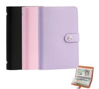 100 Envelopes Saving Challenge, 2026 New Money Saving Wallet, Budget Savings Challenge Book A5 Binder with Magnetic Buckle, Cash Wallet Envelope for School, Home, Office (3PCS)