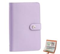 100 Envelopes Saving Challenge, 2026 New Money Saving Wallet, Budget Savings Challenge Book A5 Binder with Magnetic Buckle, Cash Wallet Envelope for School, Home, Office (Purple)