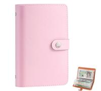 100 Envelopes Saving Challenge, 2026 New Money Saving Wallet, Budget Savings Challenge Book A5 Binder with Magnetic Buckle, Cash Wallet Envelope for School, Home, Office (Pink)